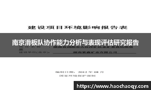 南京滑板队协作能力分析与表现评估研究报告